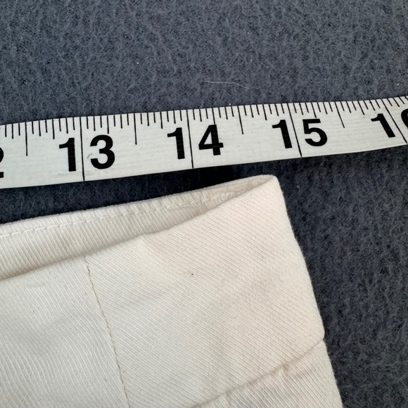 Frank & Eileen Westport Pants Womens 2 White Wide Leg Cropped Cotton Twill USA - Picture 7 of 8